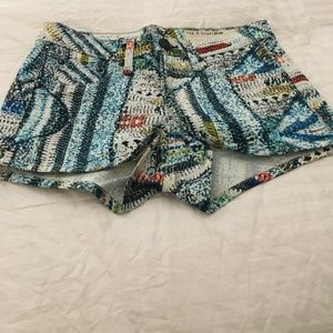 RAG & BONE MULTICOLORED JEAN SHORTS. NEW.